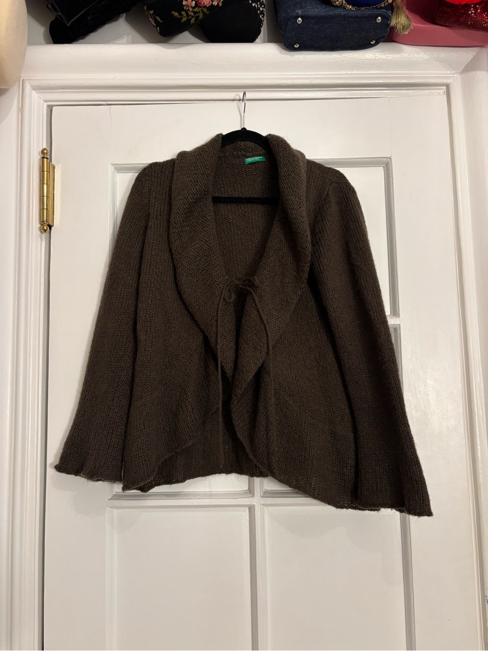 Vintage Brown United Colors of Benetton Mohair Blend Cardigan